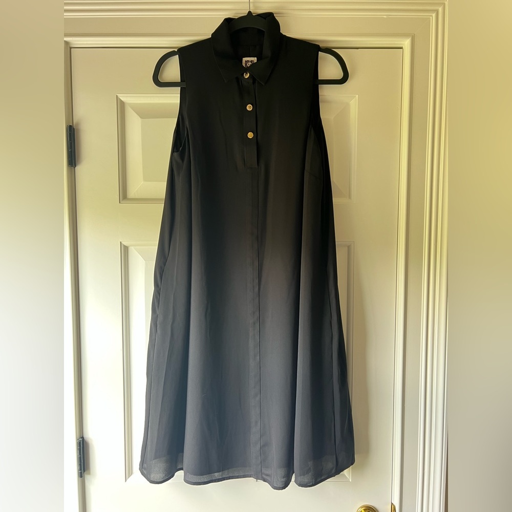 Black Anne Klein Dress with Pockets